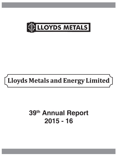 Annual Report for Financial Year 2015-16