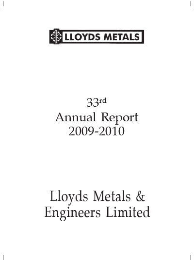 Annual Report for Financial Year 2009-10