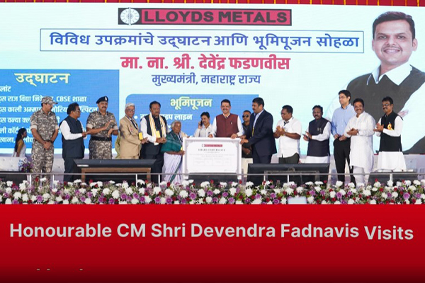 Chief Minister Shri Devendra Fadnavis visited Gadchiroli to inaugurate key facilities at LMEL Cover Image